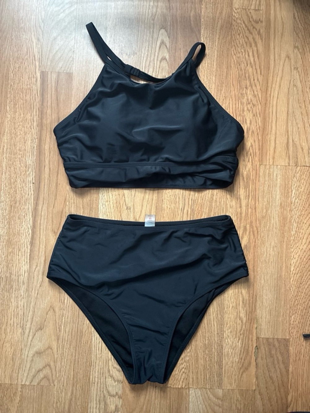 Target Black High-Neck Two-Piece Bikini Set